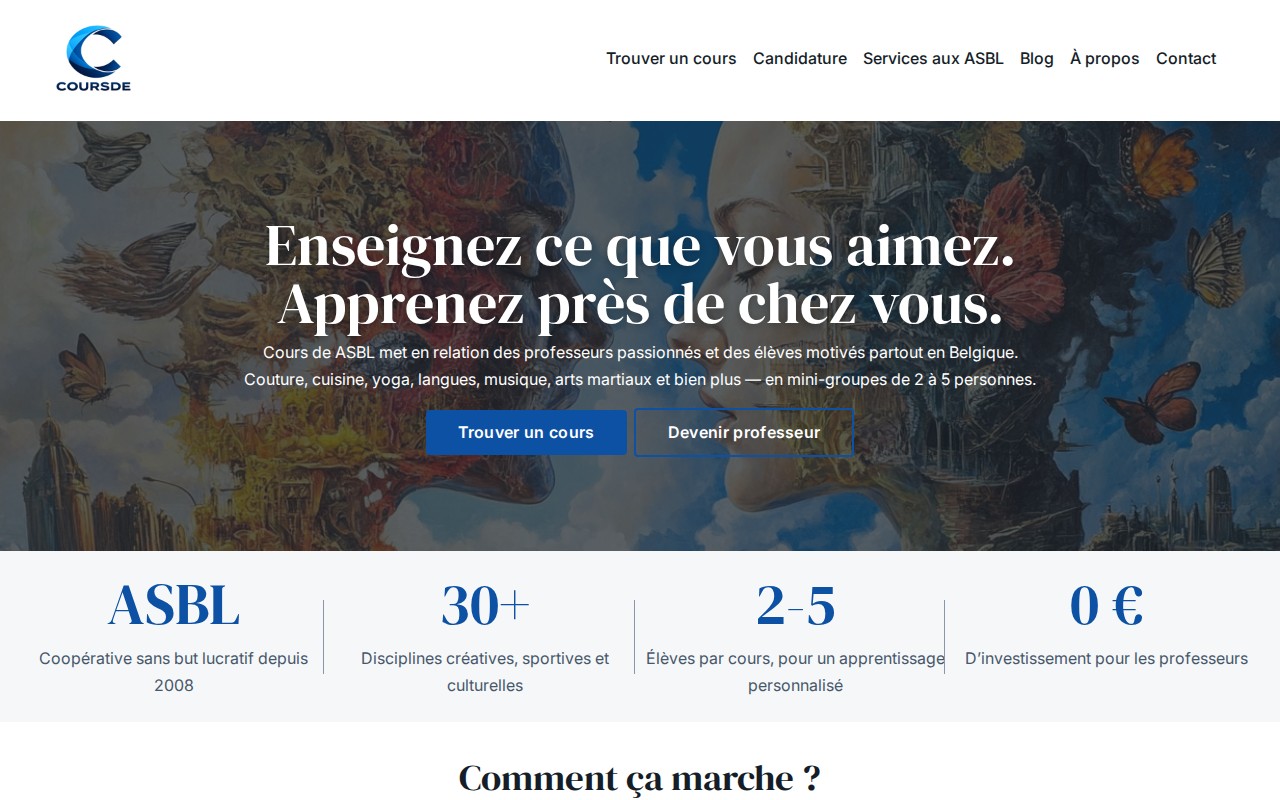 Coursde.org — Cooperative Platform