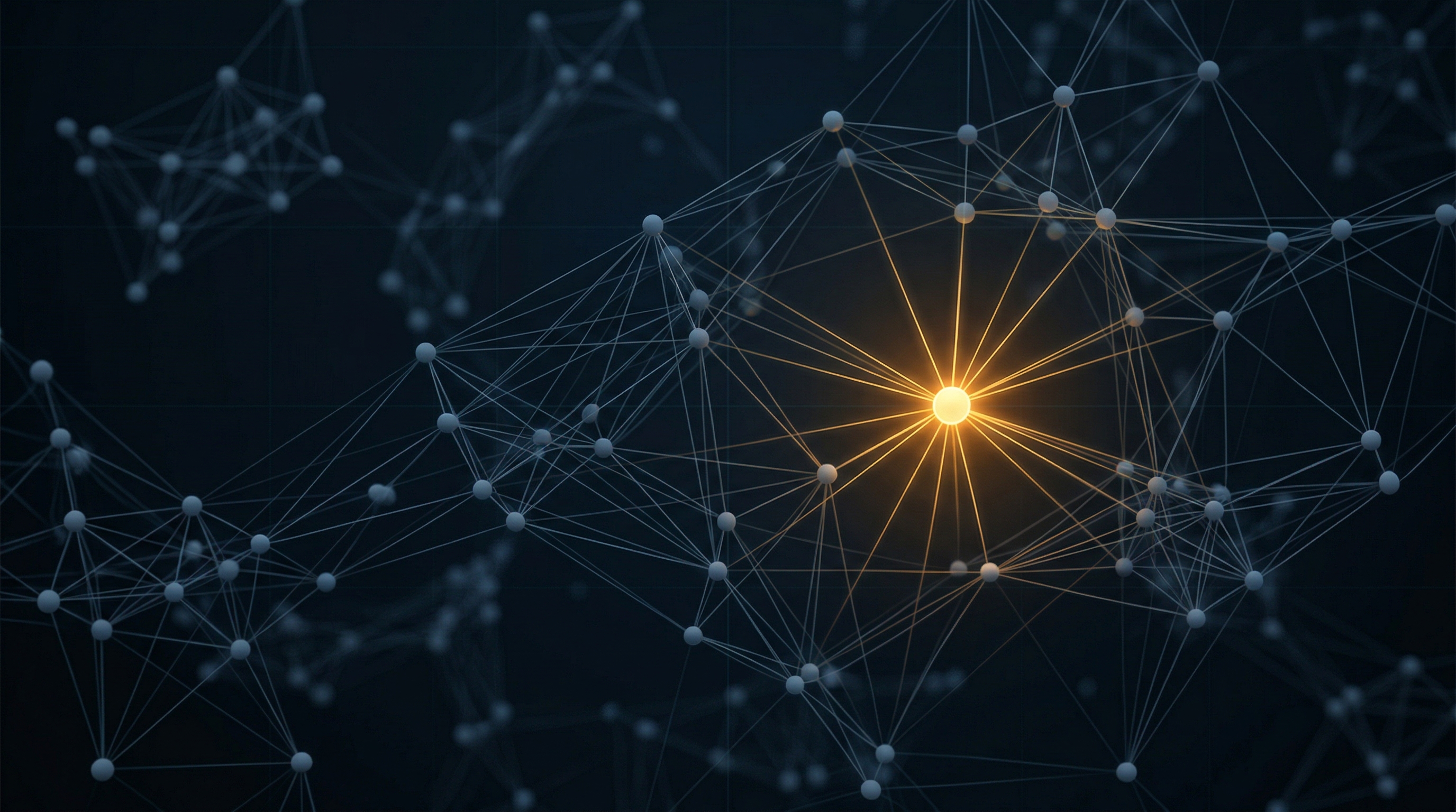 Network visualization showing hyper-targeted connections between decision-makers