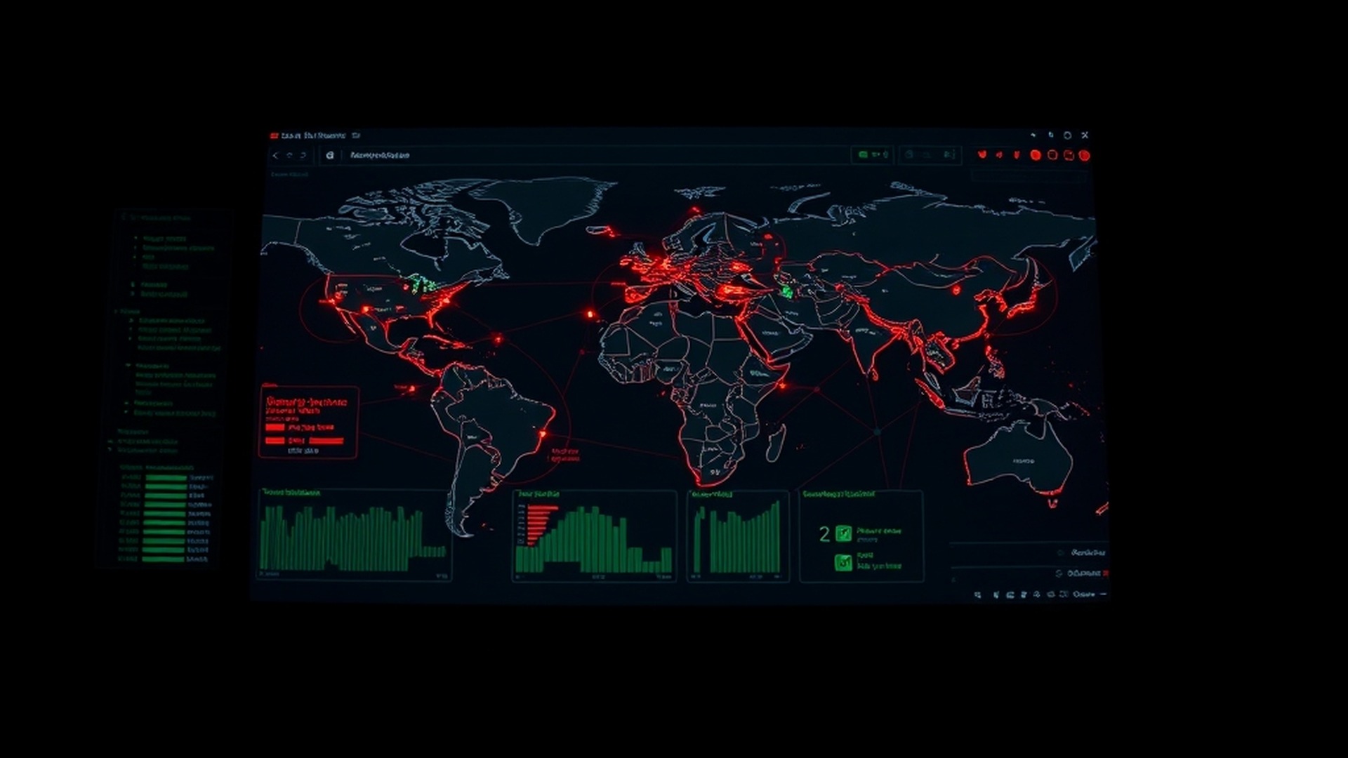 Global threat intelligence monitoring dashboard